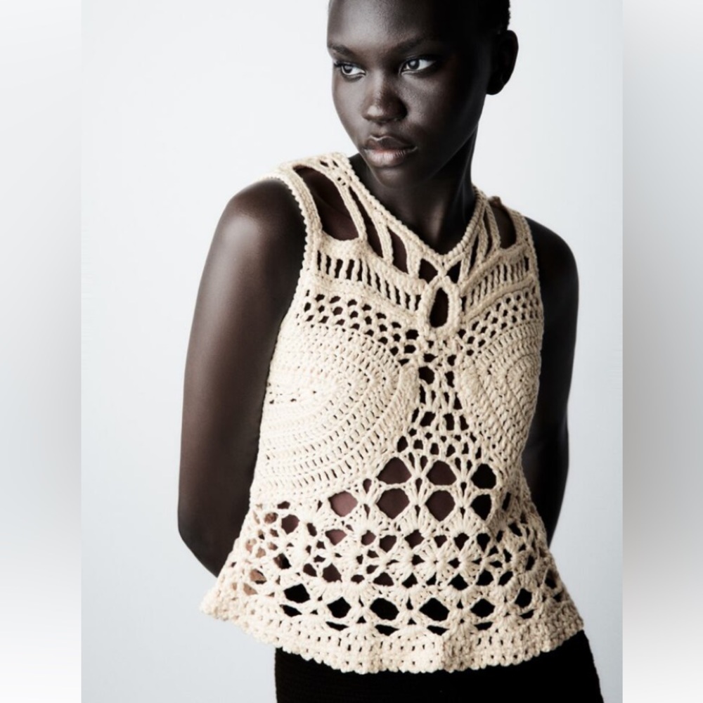 NWT Crochet Zara top